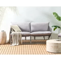 PONTE - Tweezitsbank - Grijs - Staal