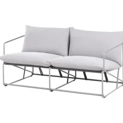 PONTE - Tweezitsbank - Grijs - Staal