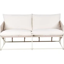 PONTE - Tweezitsbank - Taupe - Staal