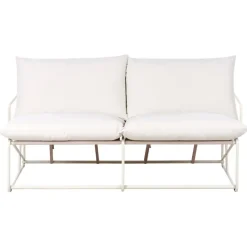 PONTE - Tweezitsbank - Taupe - Staal