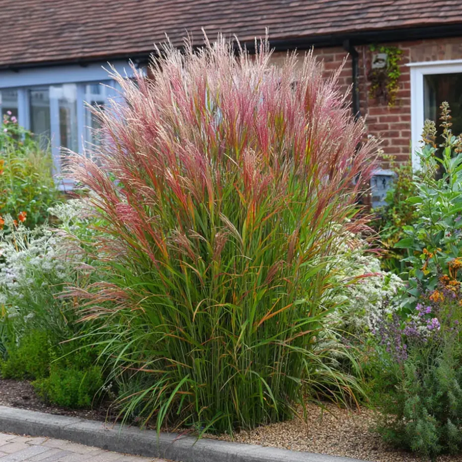 Prachtriet - Set van 2 - Miscanthus 'Red Chief' - Hoogte 40-60cm - ⌀23cm