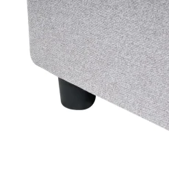 PRADES - Bed met opbergruimte - Lichtgrijs - 140 x 200 cm - Polyester