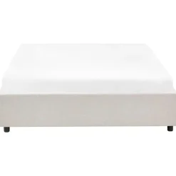 PRADES - Bed met opbergruimte - Lichtbeige - 140 x 200 cm - Polyester