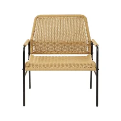 PRASIMO - Tuinstoel set van 2 - Naturel - PE Rotan