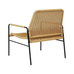 PRASIMO - Tuinstoel set van 2 - Naturel - PE Rotan