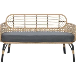 PRATELLO - Tweezitsbank - Natuurlijk - PE rotan