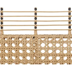 PRATELLO - Tweezitsbank - Natuurlijk - PE rotan