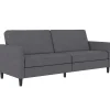 Presley - 3-zits slaapbank in grijs stof
