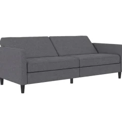 Presley - 3-zits slaapbank in grijs stof