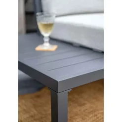 Prinos loungeset - 4-delig - carbon black - valley sand