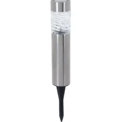 Pro Garden Prikspotje - 4 stuks - solar tuinverlichting - RVS - 39 cm