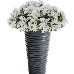 Prosperplast Bloempot Sand - antraciet - kunststof - D30 x H52 cm