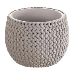 Prosperplast Bloempot Splofy - taupe - 1400 ml - 18 cm