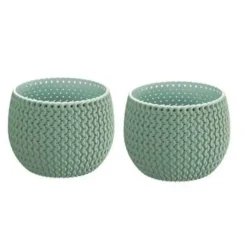 Prosperplast Bloempot Splofy - mintgroen - kunststof - 18 cm