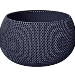 Prosperplast Bloempot Splofy - antraciet - 2300 ml - 18 cm