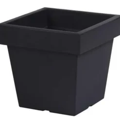 Prosperplast Plantenpot - vierkant - antraciet - 8 l - 24 cm