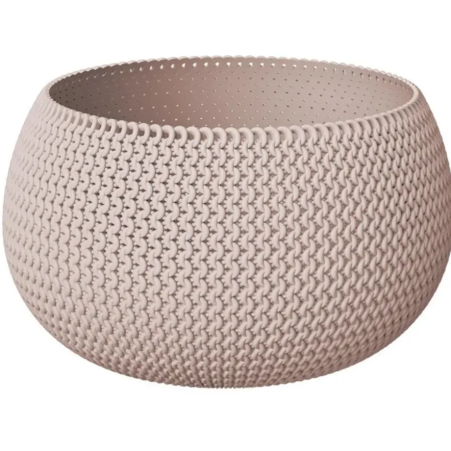 Prosperplast plantenpot - kunststof - taupe - D30 x H22 cm