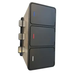 Prullenbak met 3 vakken – RVS – 45L