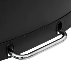 Prullenbak/pedaalemmer - zwart - metaal - 50L - 44 x 37 x 66 cm