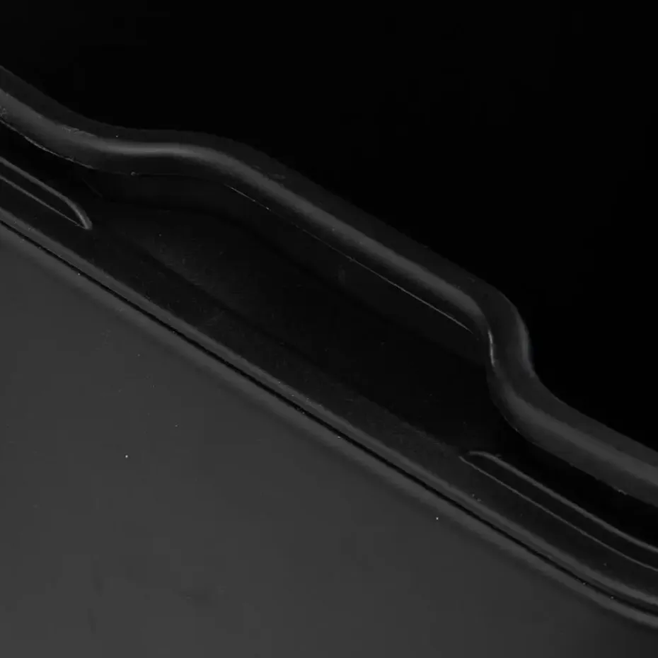 Prullenbak/pedaalemmer - zwart - metaal - 50L - 44 x 37 x 66 cm