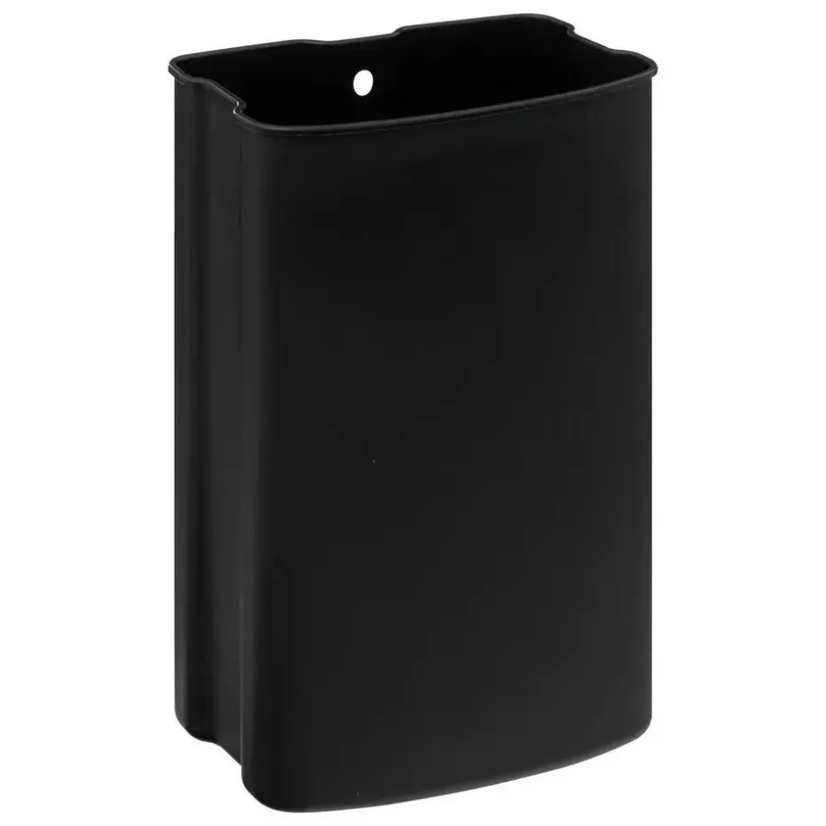 Prullenbak/pedaalemmer - zwart - metaal - 50L - 44 x 37 x 66 cm