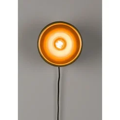 Puur - Dudley wandlamp rond S - zwart/goud