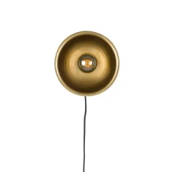 Puur - Dudley wandlamp rond S - zwart/goud