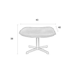 Puur - Jack hocker - antraciet