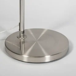 Qazqa booglampen arc_basic zilverkleurig e27