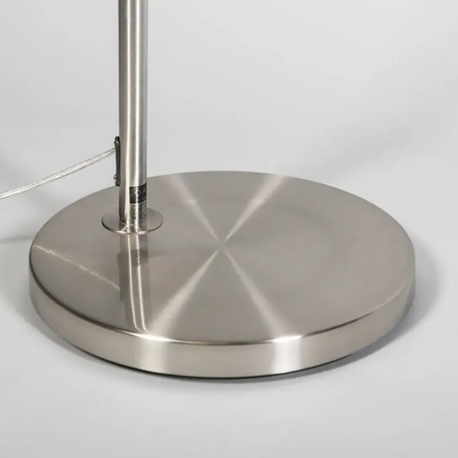 Qazqa booglampen arc_basic zilverkleurig e27