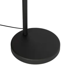 Qazqa booglampen pua zwart e27