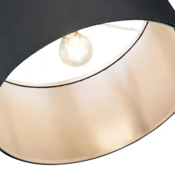 Qazqa booglampen vinossa zwart e27