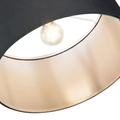 Qazqa booglampen vinossa zwart e27