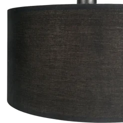 Qazqa booglampen vinossa zwart e27