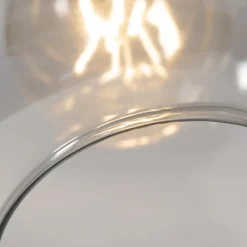 Qazqa booglampen zuzanna grijs e27