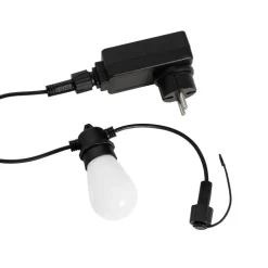 Qazqa buitenlampen chill zwart geïntegreerde led