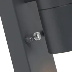 Qazqa buitenlampen met sensor duo grijs gu10