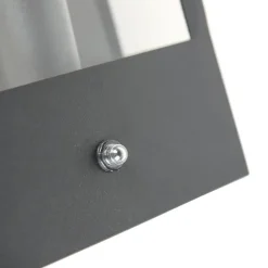 Qazqa buitenlampen met sensor rotterdam zwart e27