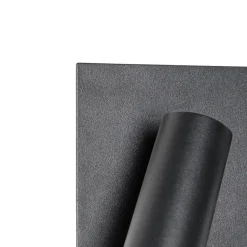 Qazqa buitenlampen met sensor simon zwart geïntegreerde led