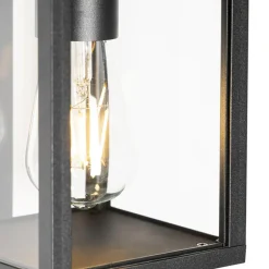 Qazqa buitenlampen met sensor charlois zwart e27