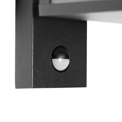 Qazqa buitenlampen met sensor charlois zwart e27