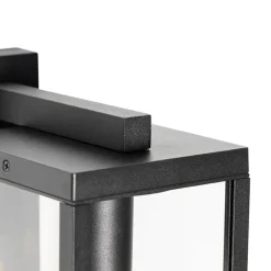 Qazqa buitenlampen met sensor charlois zwart e27