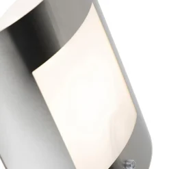 Qazqa buitenlampen met sensor emmerald zilverkleurig e27