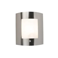 Qazqa buitenlampen met sensor emmerald zilverkleurig e27