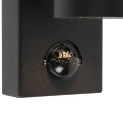 Qazqa buitenlampen met sensor solo zwart gu10