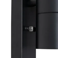 Qazqa buitenlampen met sensor duo zwart gu10