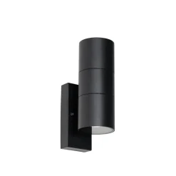 Qazqa buitenlampen met sensor duo zwart gu10