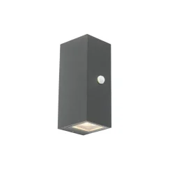 Qazqa buitenlampen met sensor baleno grijs gu10