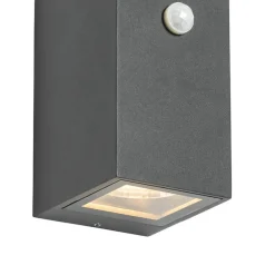 Qazqa buitenlampen met sensor baleno grijs gu10