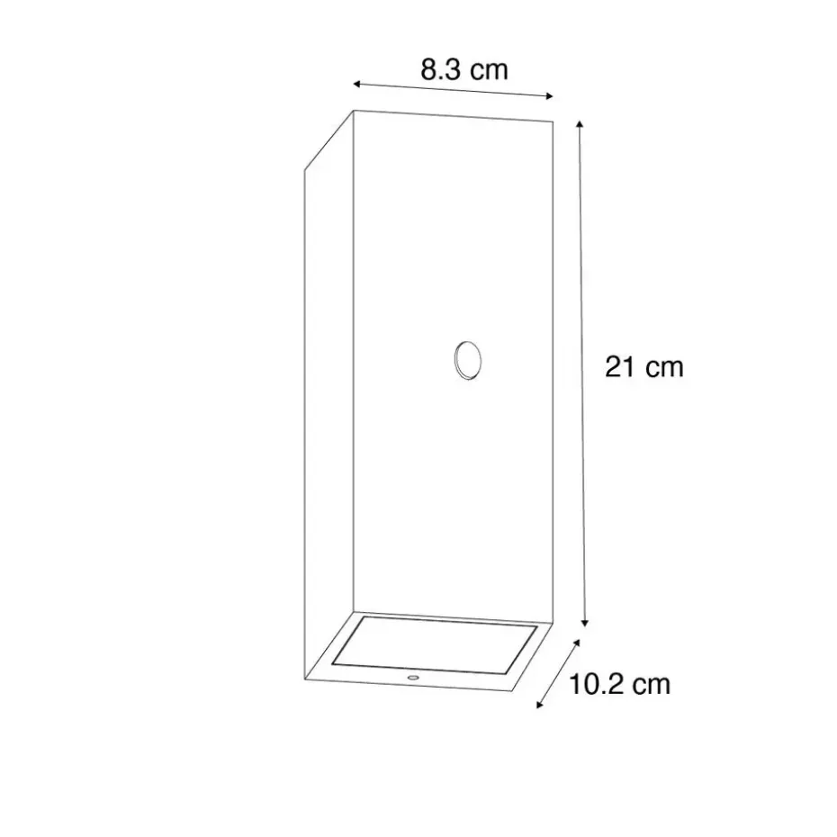 Qazqa buitenlampen met sensor baleno bronskleurig gu10